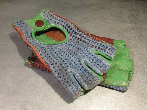 Old School leather mesh cycling gloves XS NOS! BXC00J01 7771 - 4/12/20 RK02