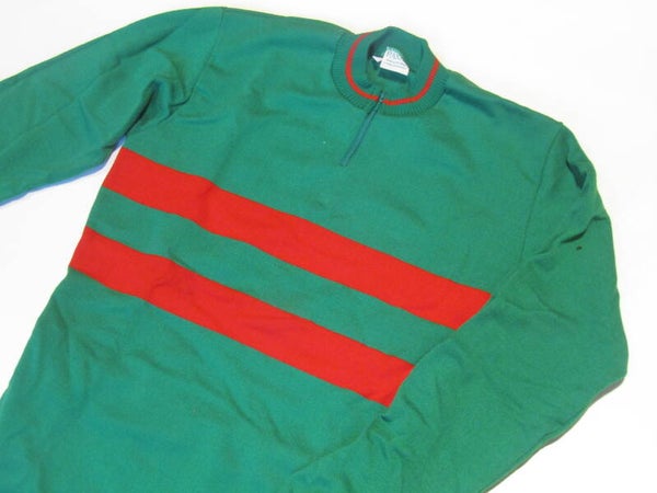 RAXAR LONG SLEEVE GREEN/RED Cycling jersey acrylic size 2 / 45 NOS! TUB002 03 - 12/08/20