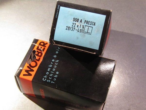 *WOLBER 22 X 1 3/8 PRESTA VALVER INNER TUBES 2X NOS! BB22 01 - 6/7/19