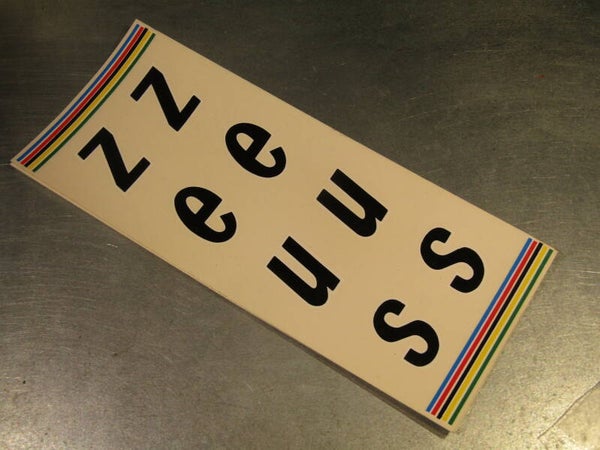 ZEUS VINTAGE 80's SEAT TUBE sticker 1X BLACK NOS! BX46 675 - 12/20/20 RK11