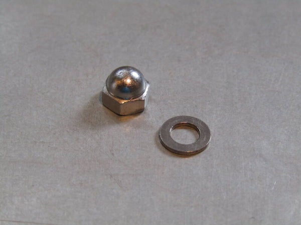 .SHIMANO 600EX Brake CALIPER QR lever pivot post fixing nut and washer NOS! BXC00M5 08 - 6/22/19