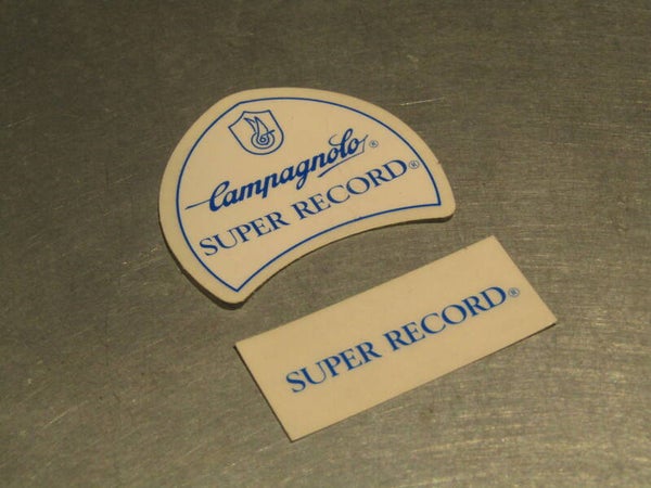 *CAMPAGNOLO SUPER RECORD Stickers 2X NOS! TL03 03-B01-003-01