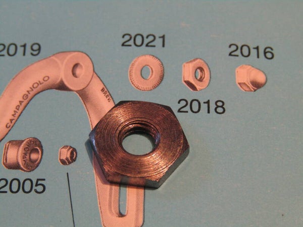 CAMPAGNOLO SUPER RECORD (#2018) Brake caliper center bolt Adjustment nut NOS! Beta02 D6-002-03 27/2/21