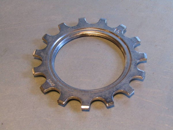 ..ZEUS 2000/CRITERIUM 15t 1st position threaded chrome steel freewheel cog NOS! BX31a 08 - 8/30/19 RK12 cog