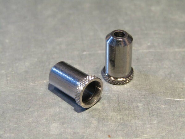 .MODOLO Vintage 70's/80's MACHINED Housing end button 2X NOS! TL03 04-B01-001-02 4/15/21