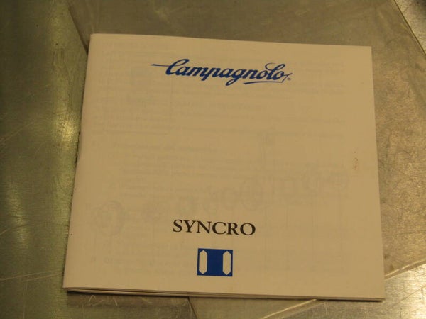 CAMPAGNOLO SYNCRO Gear LEVER Instruction manual NOS! BXC00J01 7070 RK02