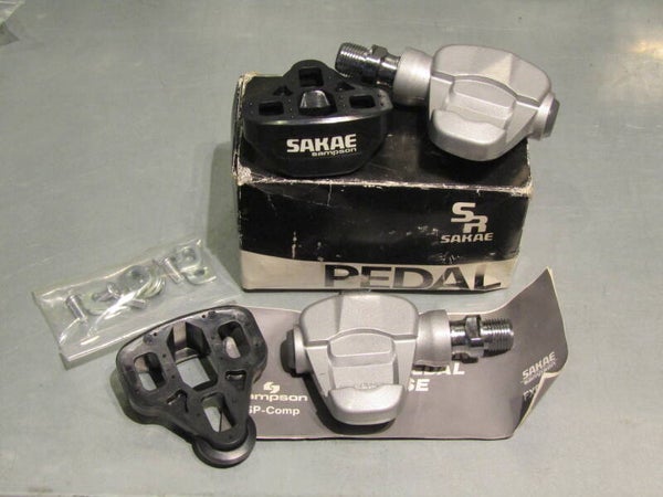 SR SAKAE SAMSON Vintage 80's Clipless pedal set NOS! BX4 03 RK10