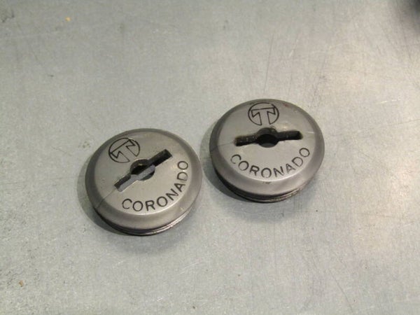 CORONADO 22mm crank arm dust caps 2X 2nd hand TL01 01-B01-C01-02