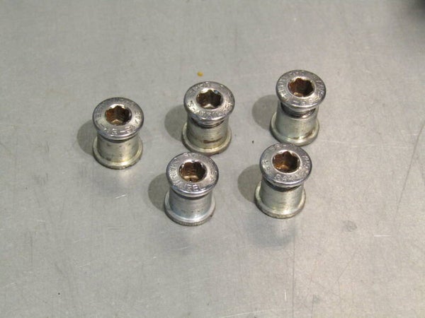 SR SAKAE Vintage 70's ROAD Chainring bolt set 5 pieces 2nd hand TL01 01-B01-C01-01