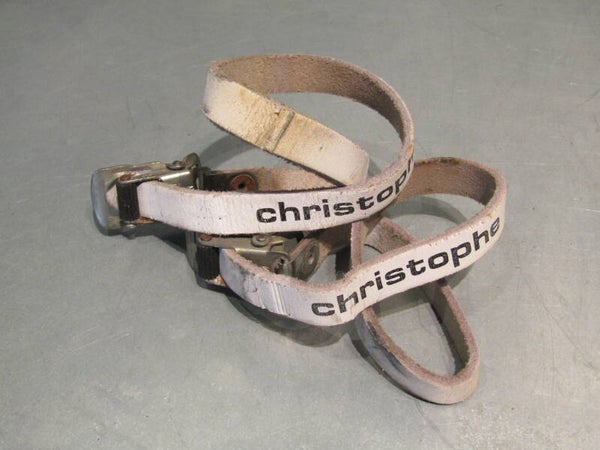 CHRISTOPHE White toe-straps 2nd hand BB27 6363 RK03