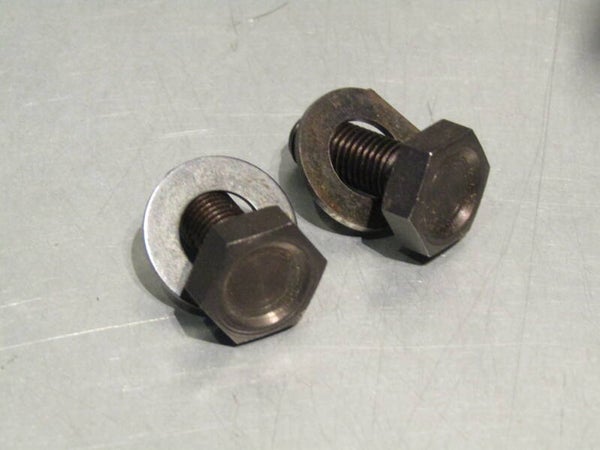 OMAS BIG SLIDING Vintage 70's/80's 15mm STEEL CRANK ARM Bolts set with ORIGINAL washers NOS! TL06 04-B02-C05-01
