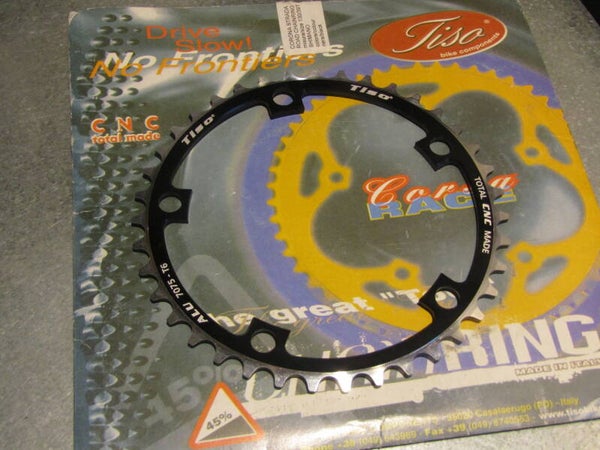 TISO 7075-T6 CNC MACHINED 39t SHIMANO Road Chainwheel BCD 130mm NOS! BX29 4944 RK12