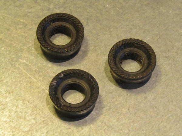 CAMPAGNOLO NUOVO RECORD 70's/80's ROAD Rear hub axle Locknuts 3X MIX BAD NOS/2nd hand TL06 02-B01-C01-01