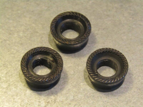 CAMPAGNOLO NUOVO RECORD VINTAGE 70's/80's MIX BAG Rear hub Road Axle locknuts 3X NOS/2nd hand TL06 02-B01 C03-01