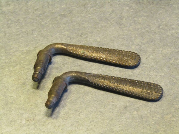 CAMPAGNOLO NUOVO RECORD Vintage 70's FLAT QR LEVERS 2X Missing chrome TL03 03-B01-C002-02