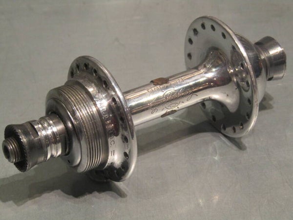 CAMPAGNOLO NUOVO RECORD Vintage 70's/80's 36o English Thread REAR Hub 122mm 2nd hand BX1A 3331 RK10