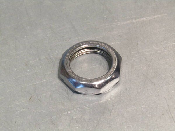 CAMPAGNOLO NUOVO RECORD Vintage 70's ENGLISH Thread Headset lock nut, 2nd hand will show small signs of tooling marks TL05 01-B01-C02-06 5/18/23