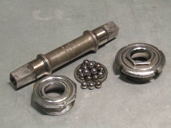 STRONGLIGHT Vintage 60's/70's FRENCH Thread Road Bottom Bracket With Old Logo Spindle fit's as follows #49D - #57 - #63 and #93 What you see is what you will get, Condition will be very good 2nd hand BX74 6667 9/3/23 RK13
