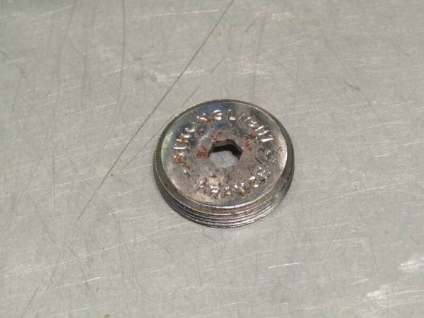 STRONGLIGHT Vintage 70's #93 Chrome Steel Crank Arm Dust Cap 23.35 2nd hand What you see is what you will get TL04 01-B01-C05-06 2/03/24