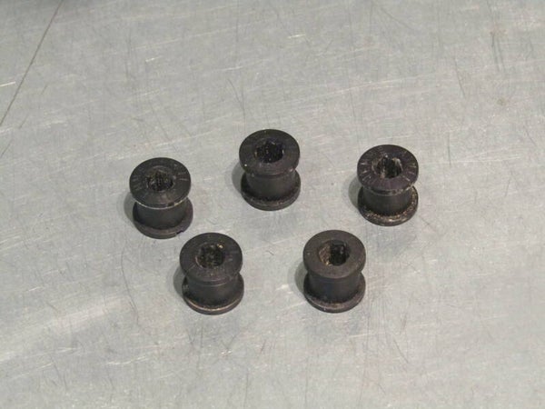 GIPIEMME SPECIAL Vintage 70's/80's STRADA / ROAD BLACK ALLOY Chain ring bolt set, take offs MINT! BX15B 4444 RK13 04/02/24