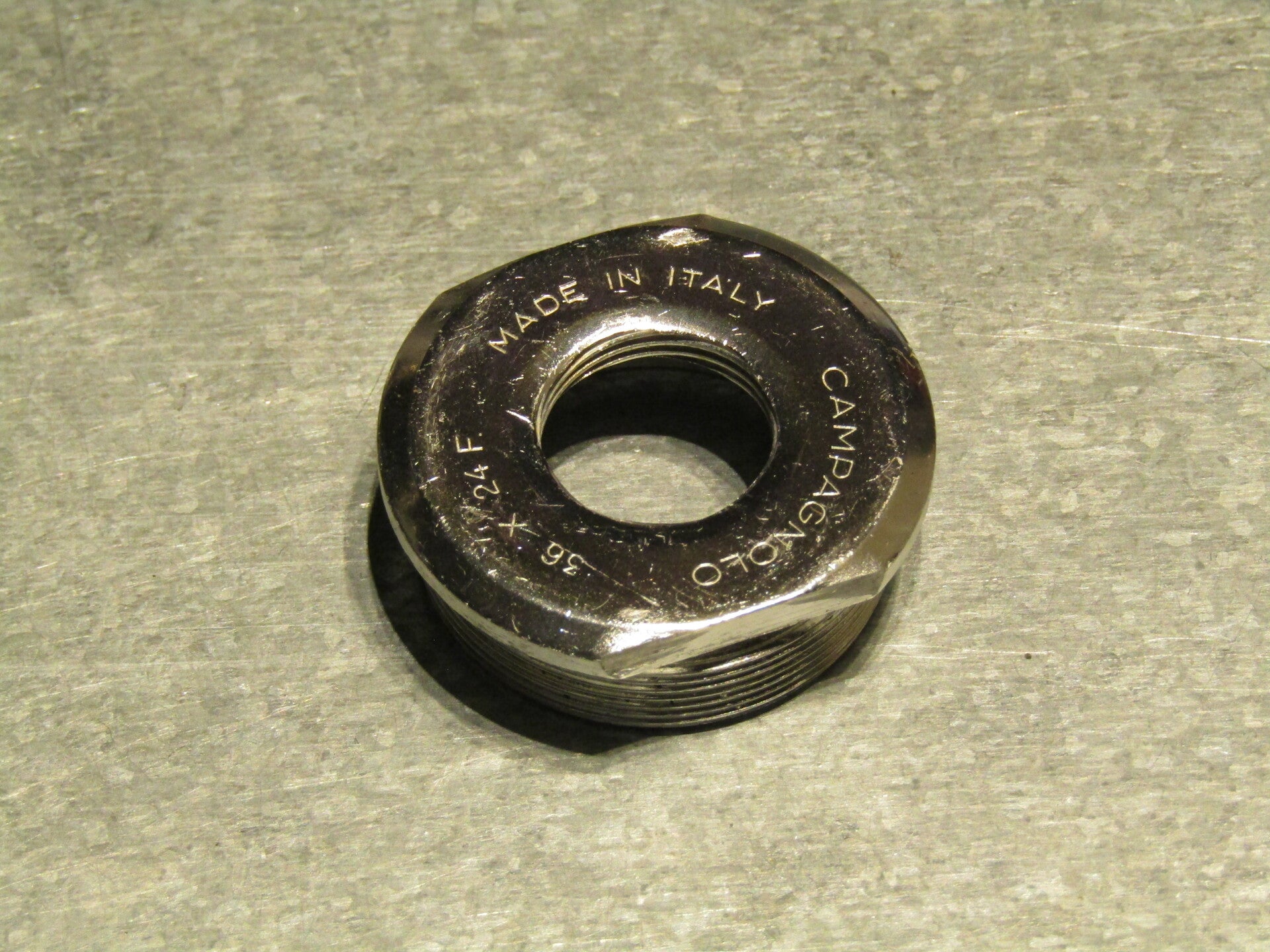 CAMPAGNOLO SUPER RECORD VINTAGE 70's/80's ITALIAN Thread 36X24F. BB Fixed cup 2nd hand TL08 04-B02-C06-01 11/11/21