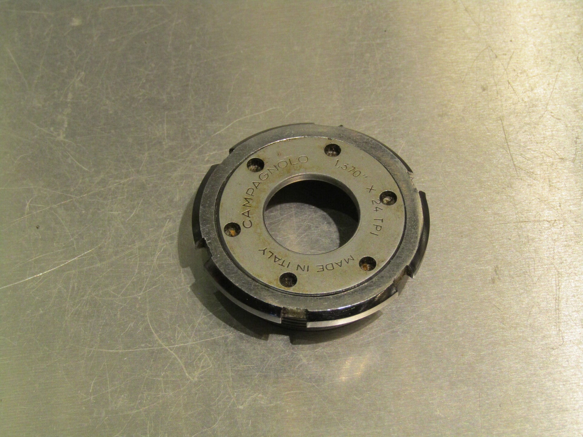 CAMPAGNOLO NUOVO RECORD/GRAN SPORT Vintage 70's THIN ENGLISH Thread Adjustable cup 2nd hand TL03 03-B01-004-02