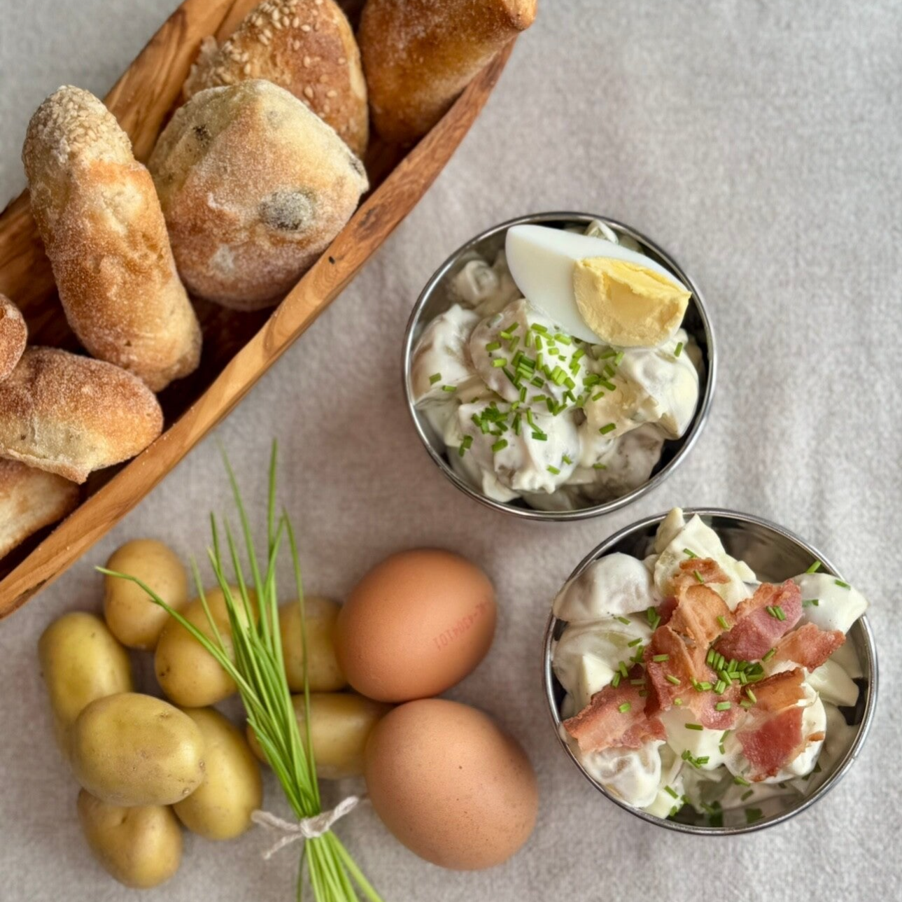 Lauwse aardappelsalade