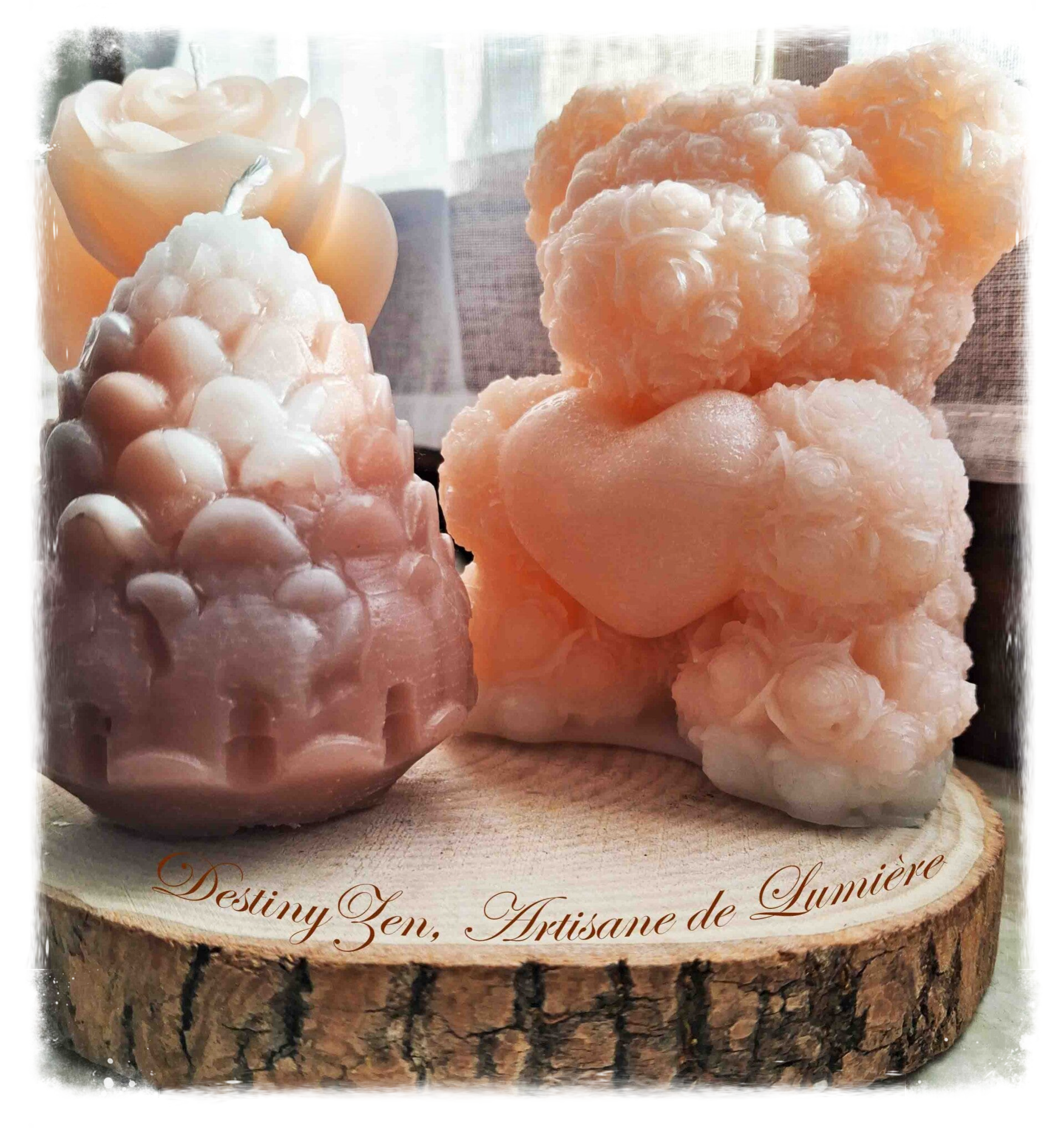 Bougies "Ourson" Parfumées aux Huiles Essentielles