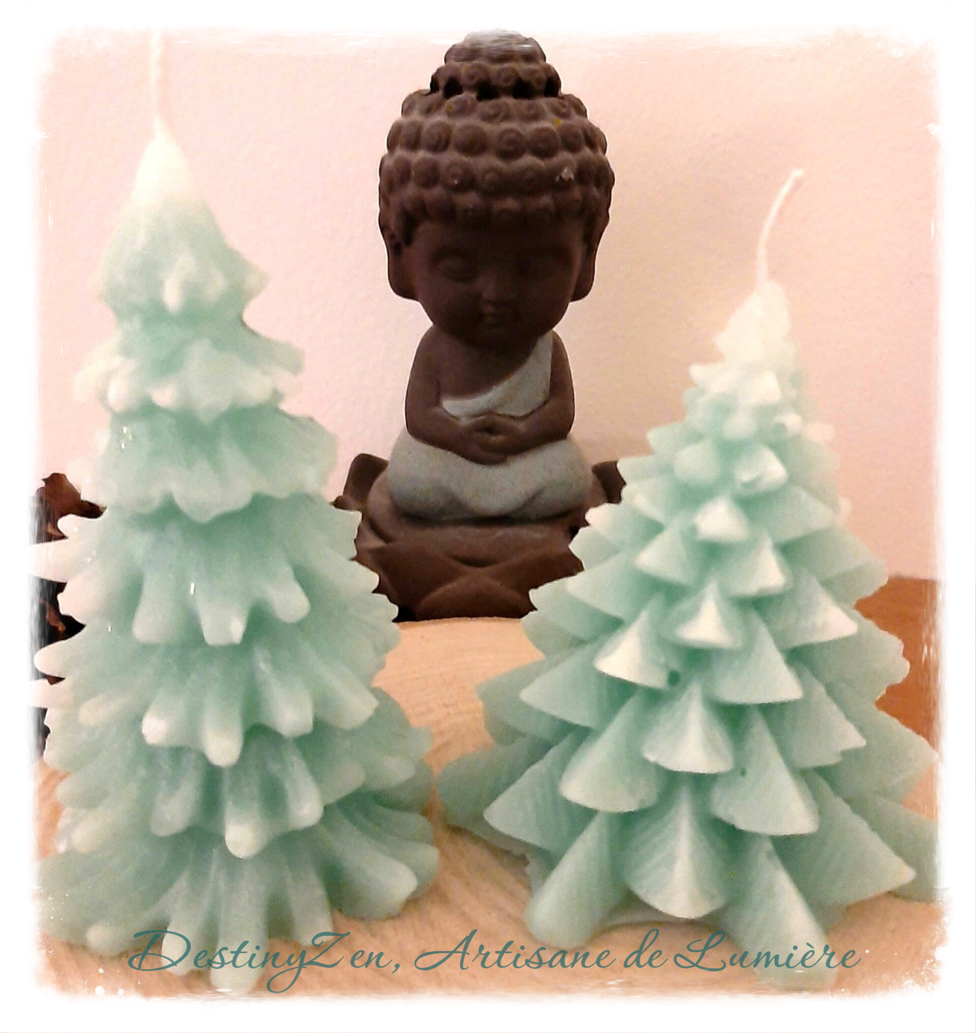 Bougies "Sapin" Parfumées aux Huiles Essentielles ou Parfum de Grasse