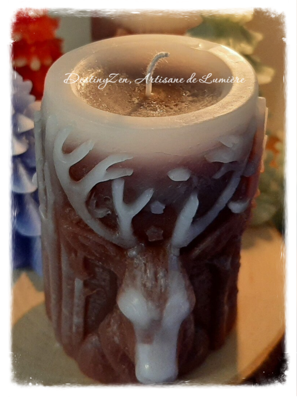 Bougies "Cerf" Parfumées aux Huiles Essentielles ou Parfum de Grasse