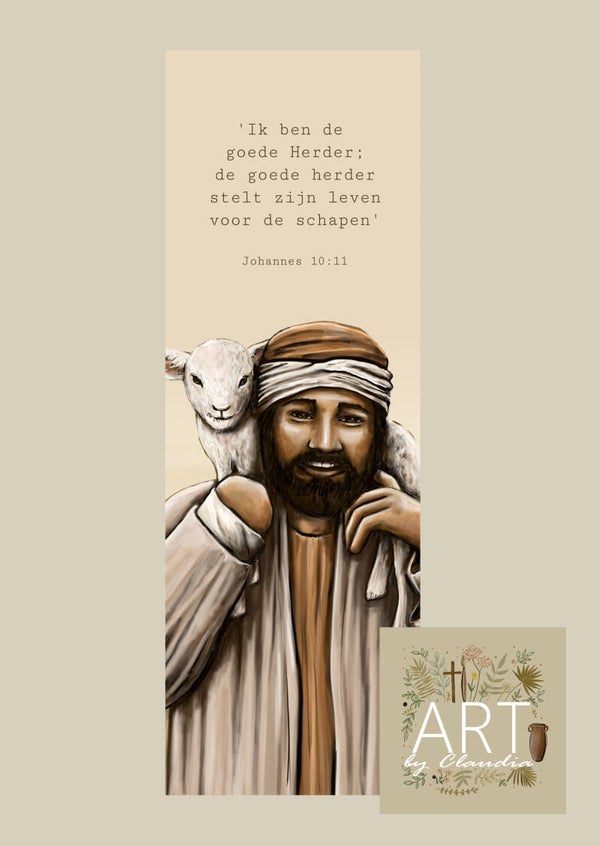 Boekenlegger 'Ik ben de goede Herder'