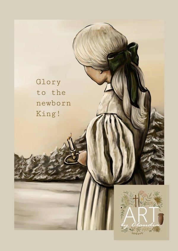 'Glory to the newborn King!'