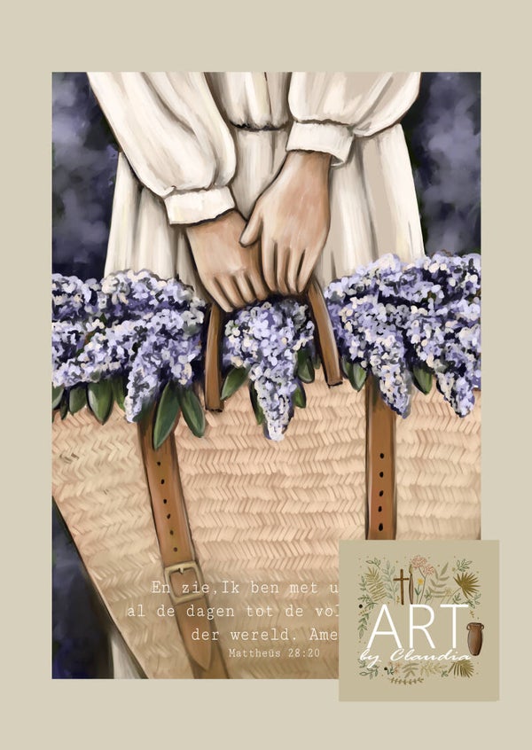 A5 Poster 'Ik ben met ulieden, al de dagen'