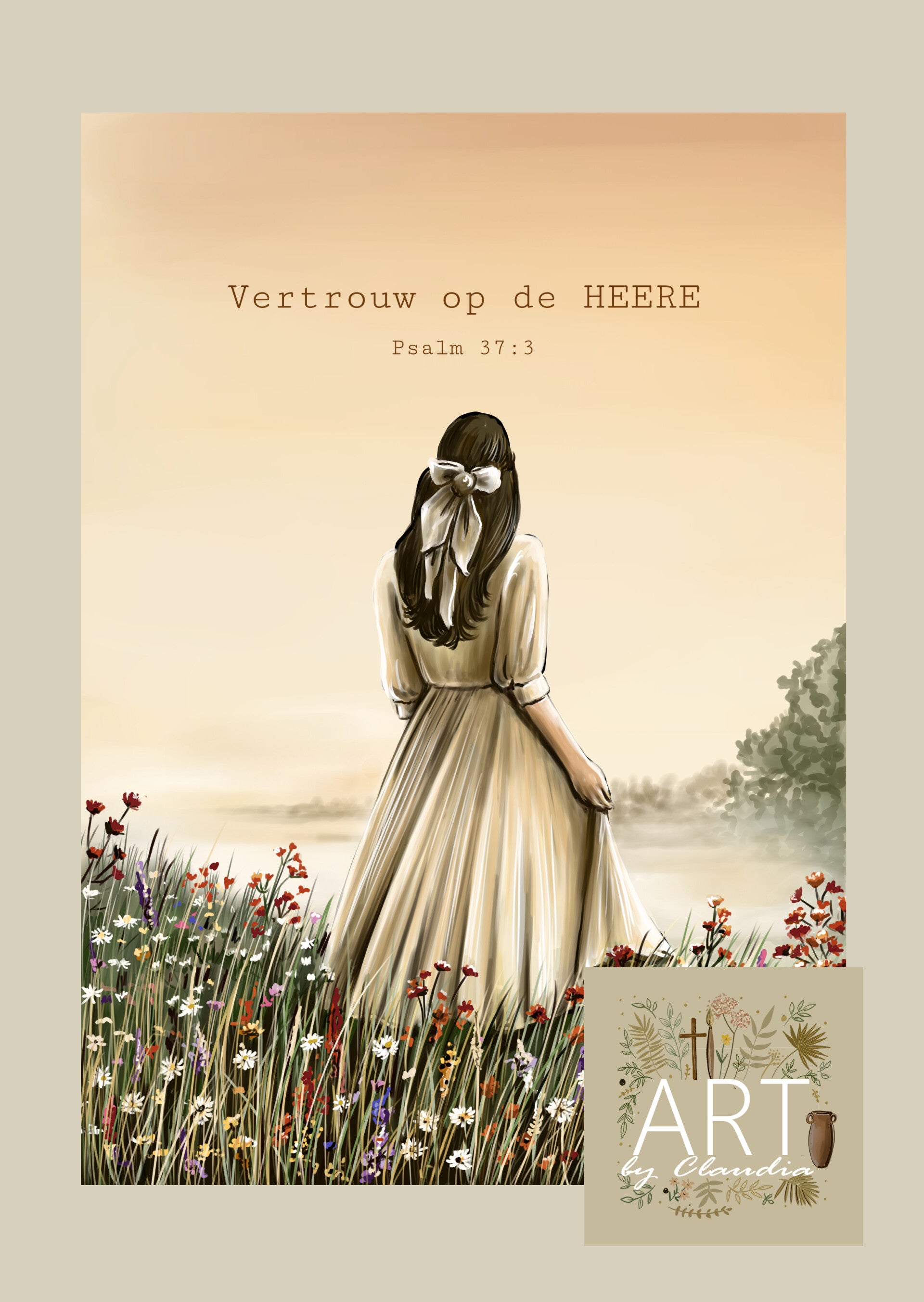 A4 Poster 'Vertrouw op de HEERE'