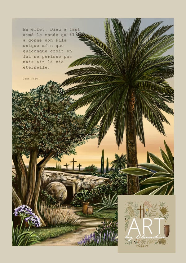 Franse kaart Johannes 3:16