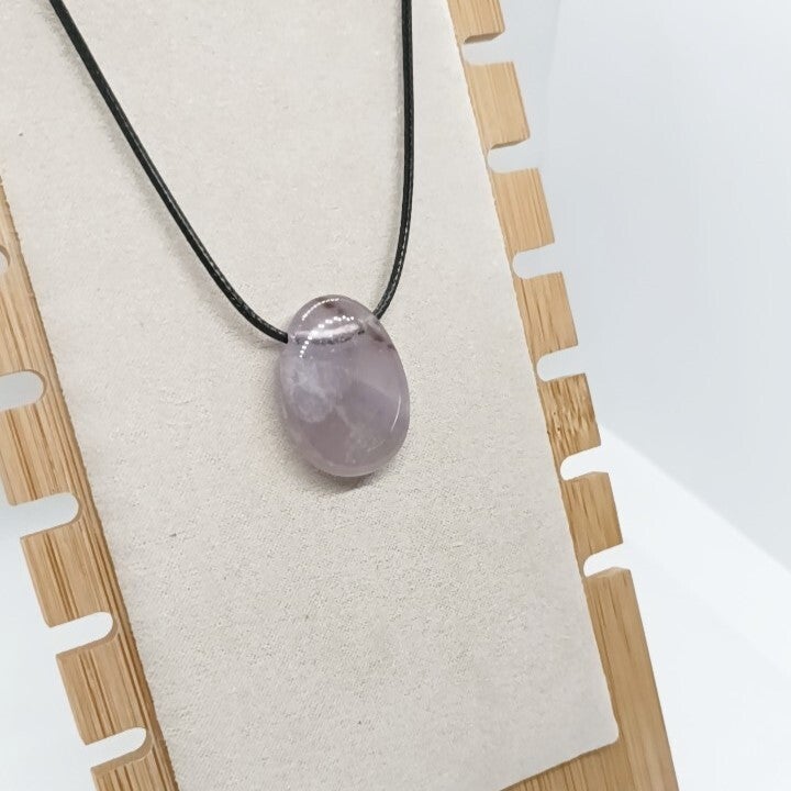 Pendentif Améthyste Rubanée - Pierres Percées