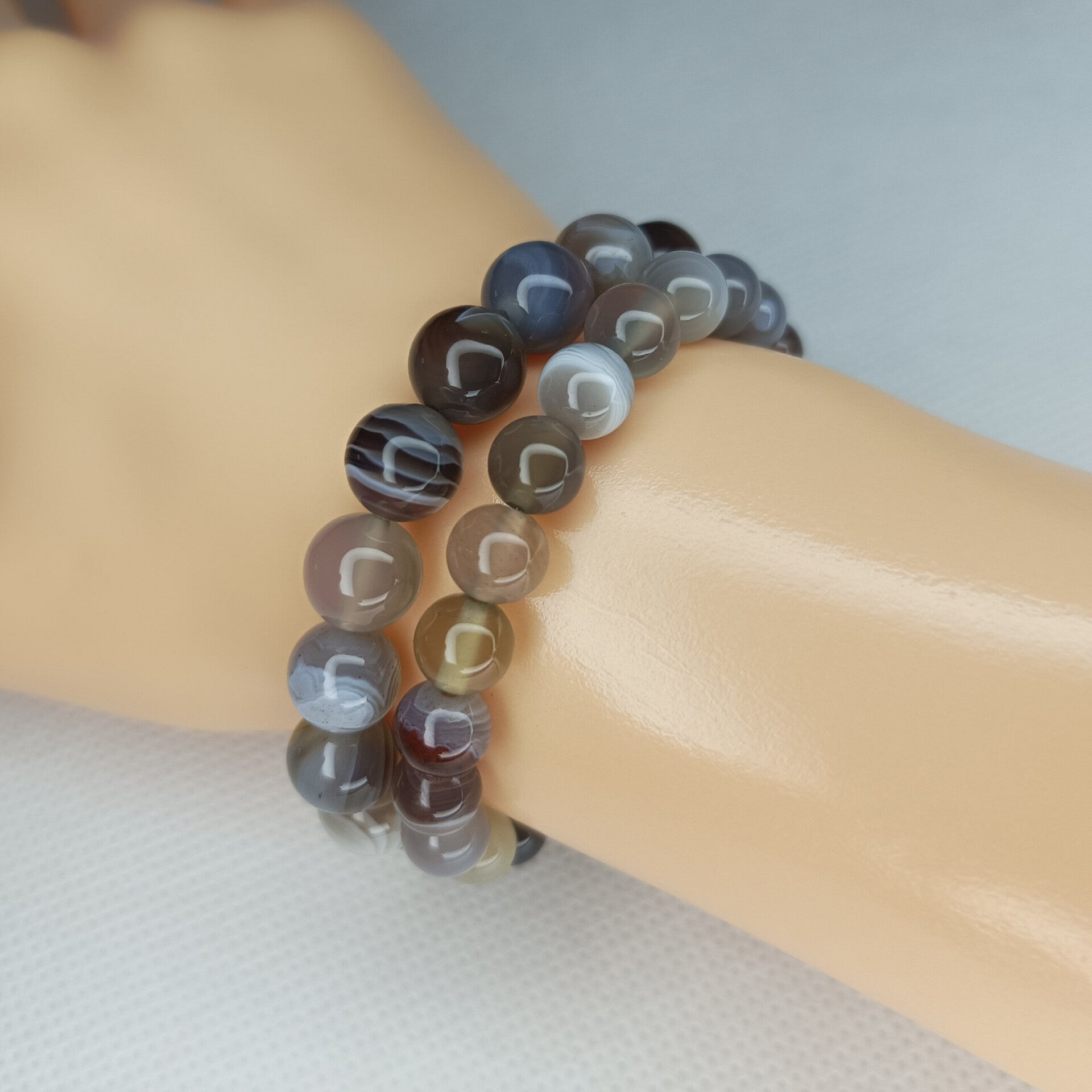 Bracelet Agate de Botswana