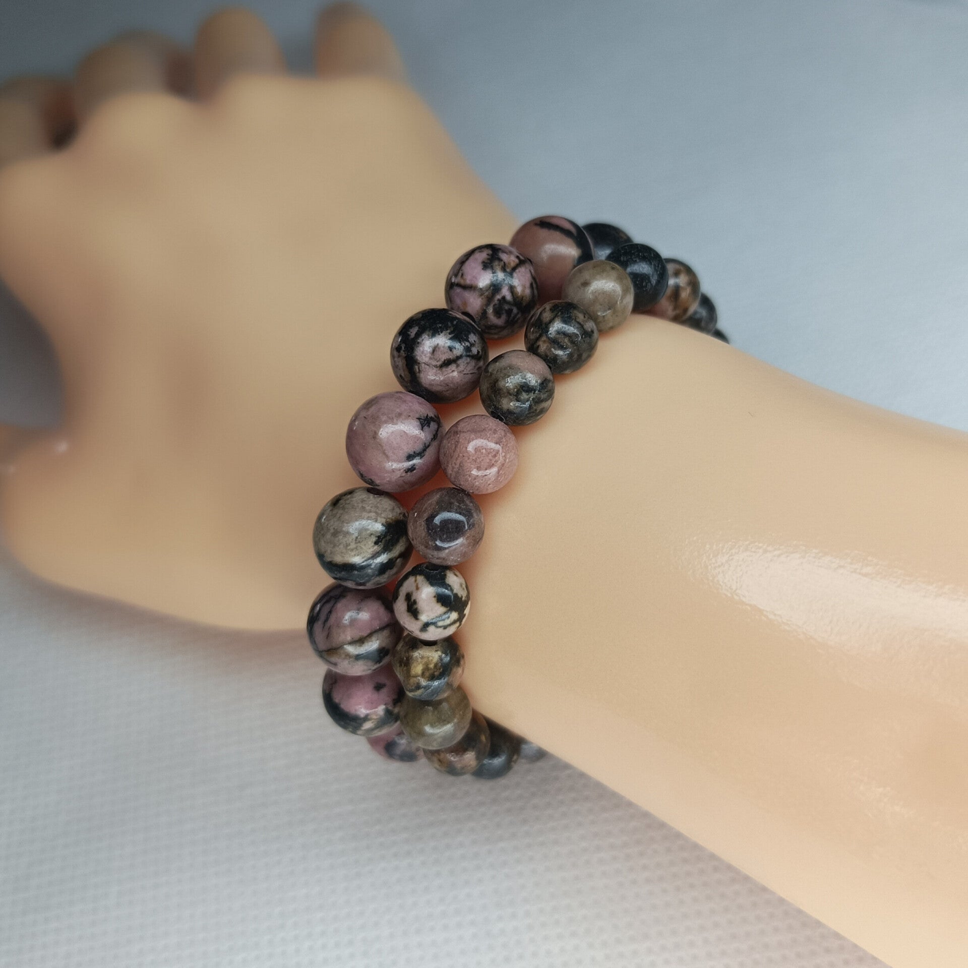 Bracelet Rhodonite Marbrée