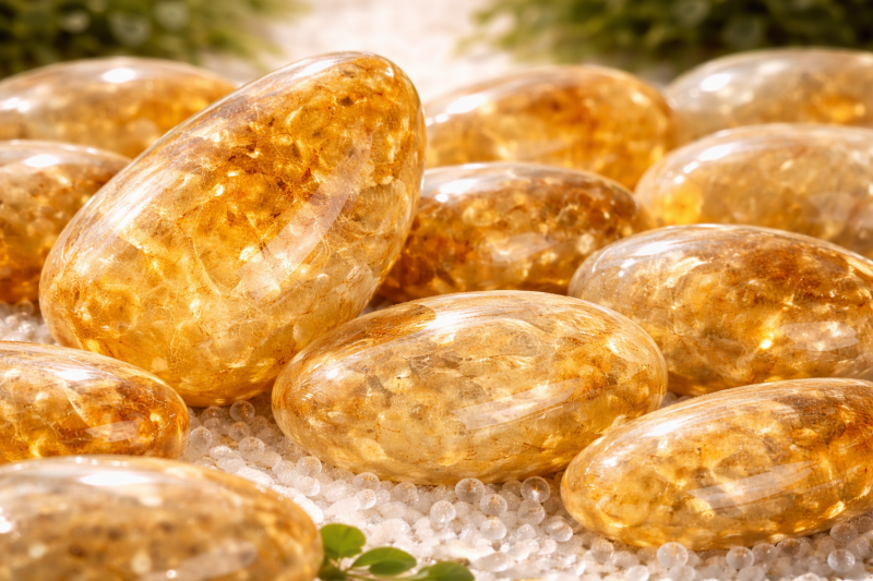 Pierre naturelle Citrine Chauffée