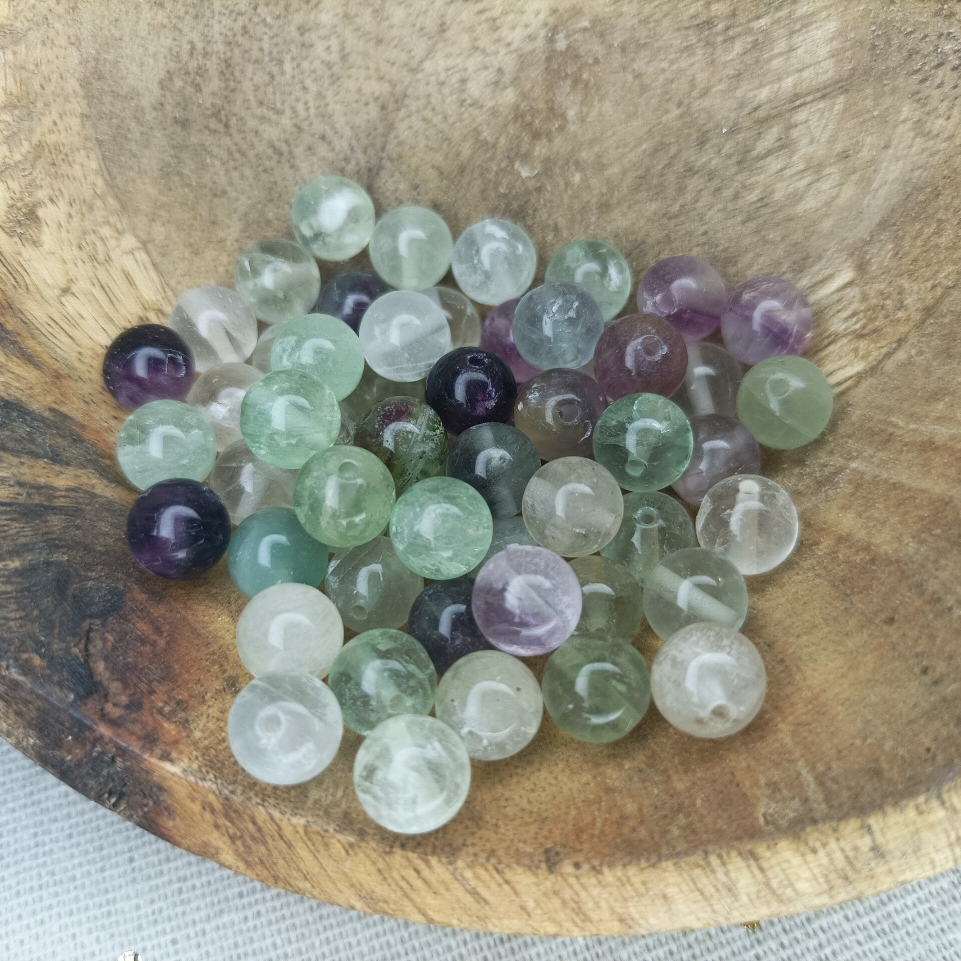 Fluorite perles à l'unité
