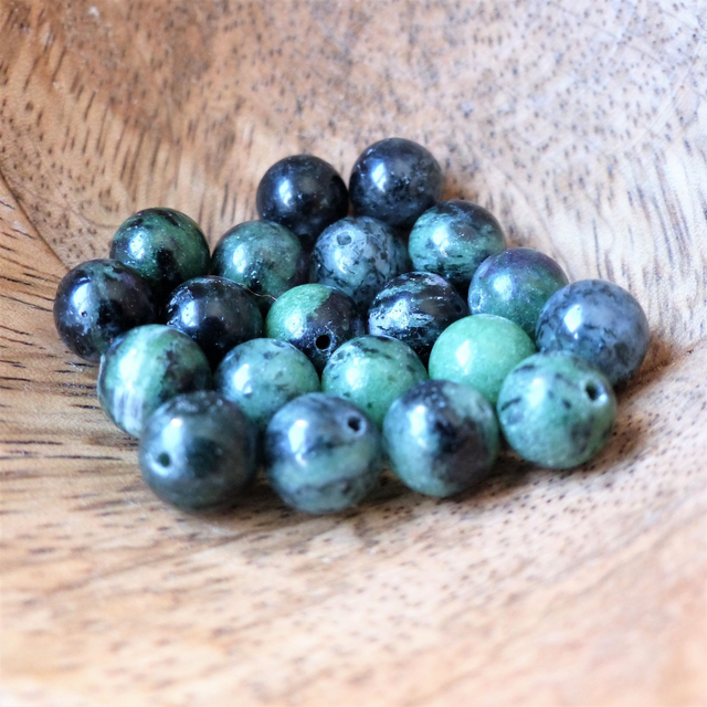 Rubis Zoïsite perles à l'unité