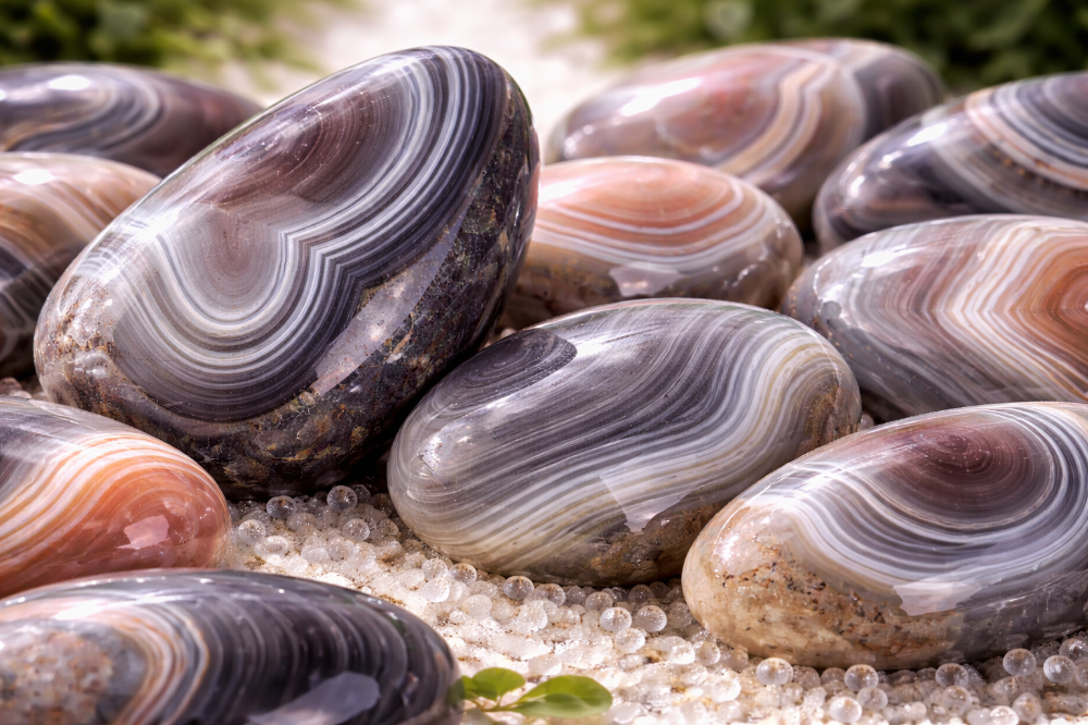 Pierre naturelle agate de Botswana