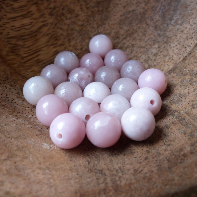 Opale Rose perles à l'unité