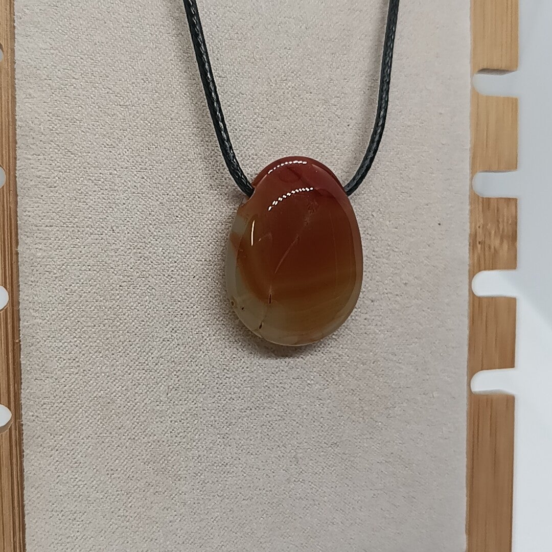 Pendentif Cornaline - Pierres Percées