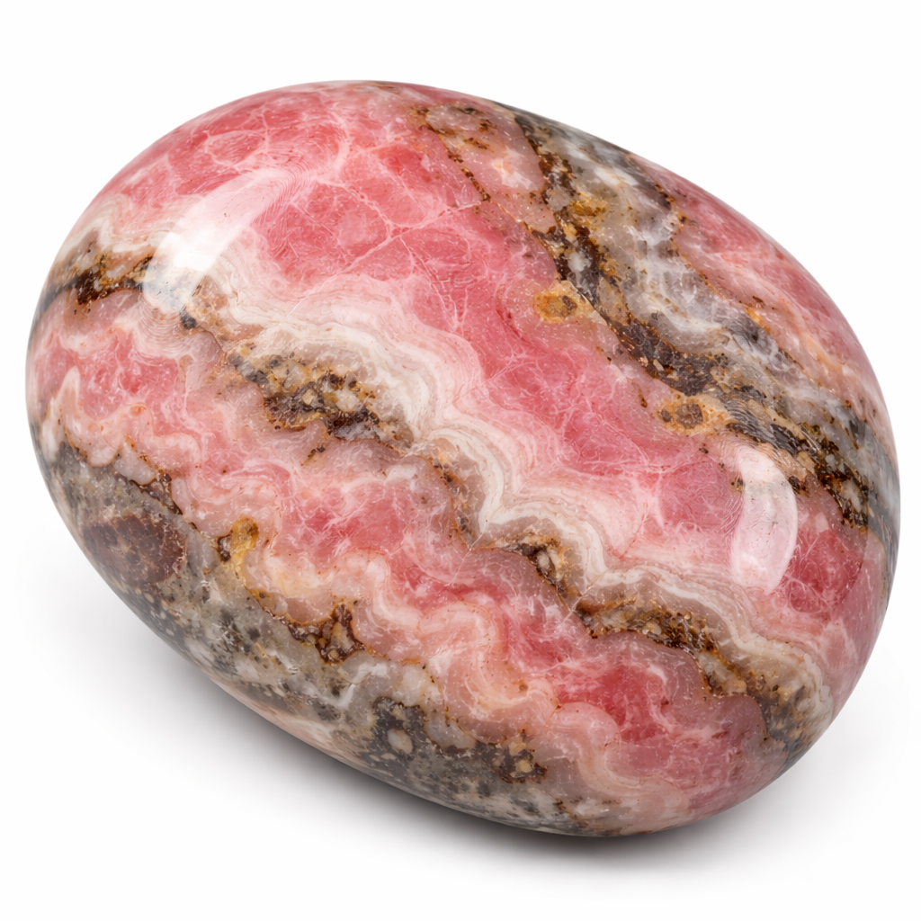 pierre naturelle rhodonite rose