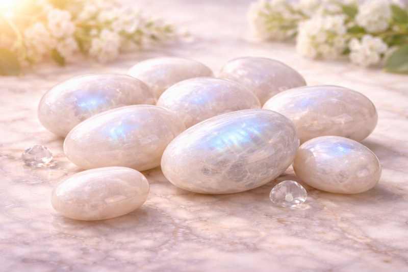 pierre de lune blanche