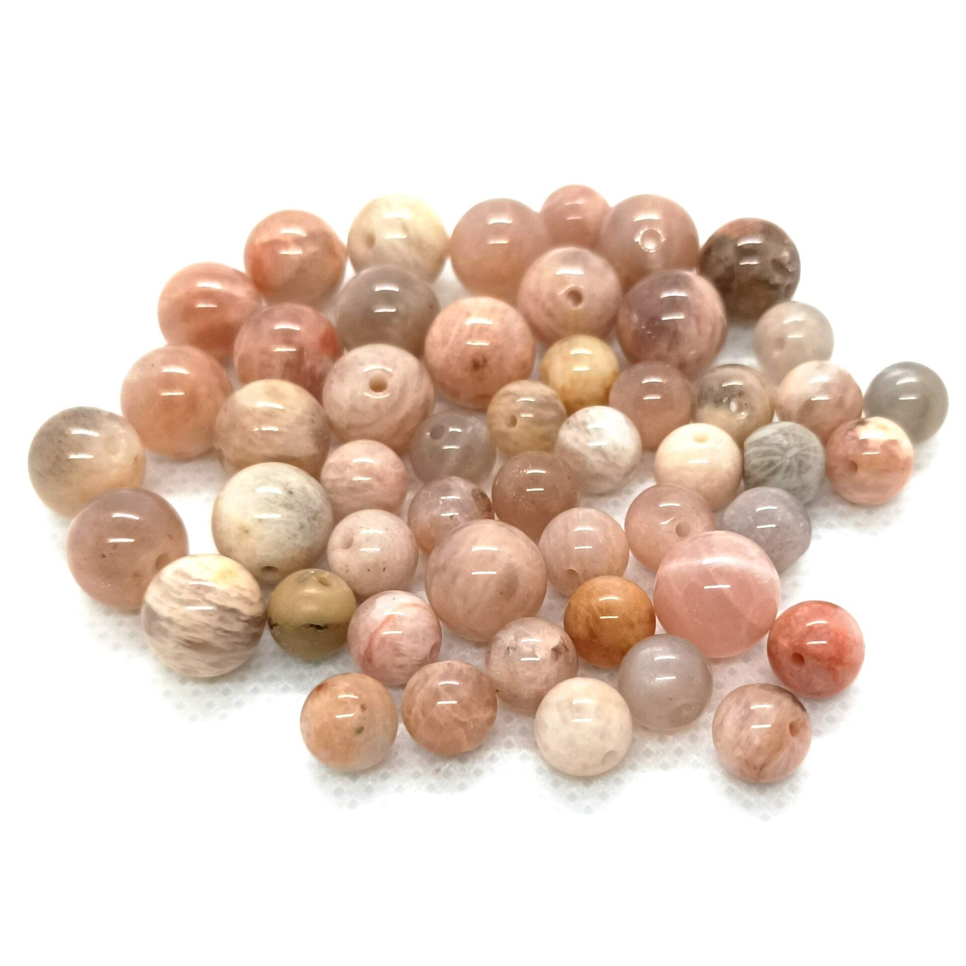 Pierre de Lune Multicolore perles à l'unité