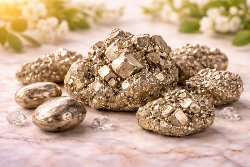 pierre naturelle pyrite