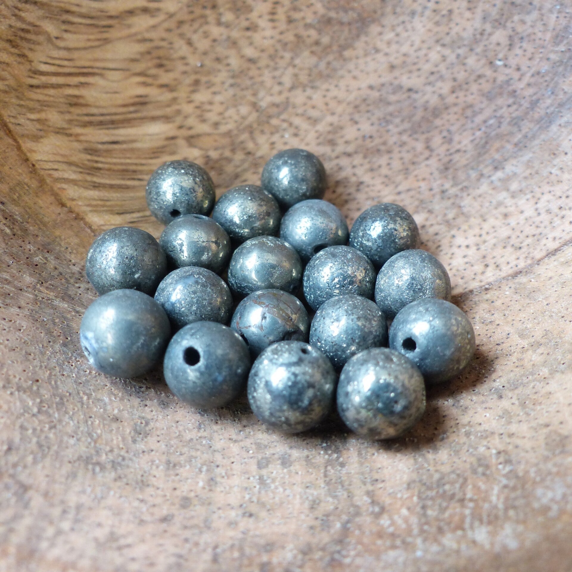 Pyrite perles à l'unité