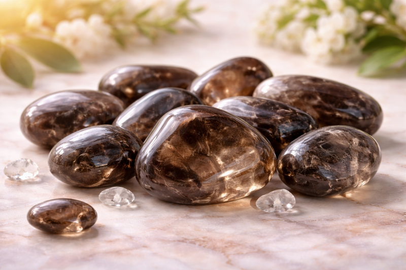 Pierre naturelle quartz fumé